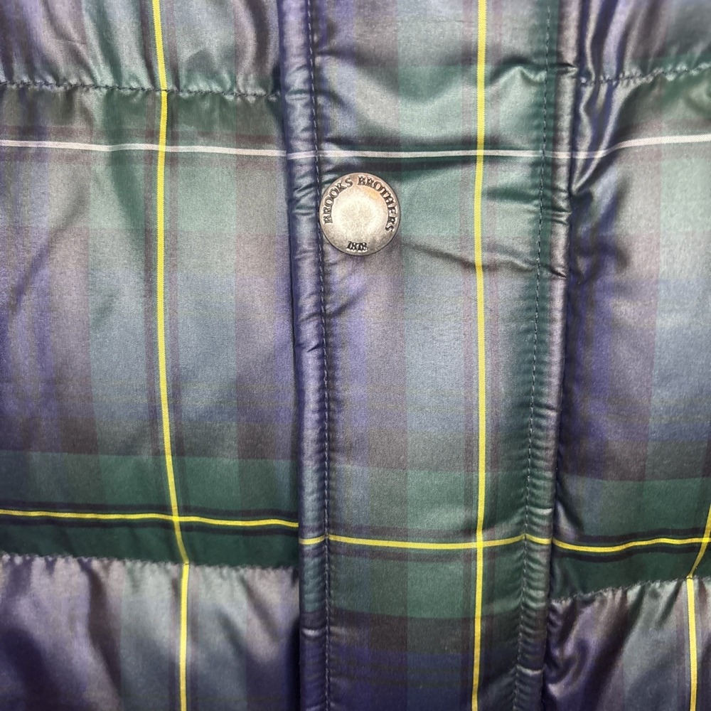Brooks Brothers Puffer Vest Mens Size L Blue Down Fill * - Picture 7 of 14